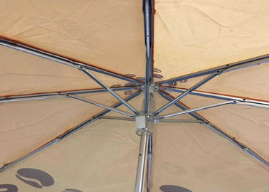 Strong Mini Three Fold Umbrella , Collapsible Golf Umbrella Customized Design