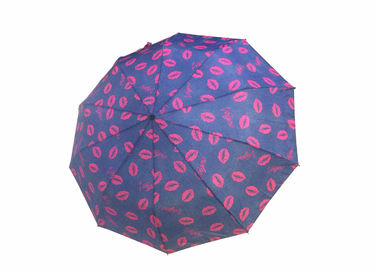 Only Auto Open Small Folding Umbrella , Automatic Folding Umbrella Rain Proof