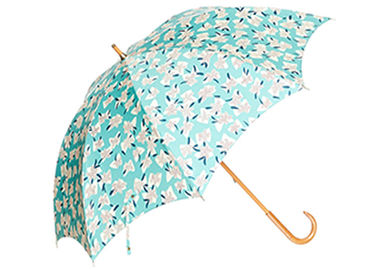 23&quot; Straight Wooden Umbrella Convenient Bent Handle Umbrella Head Design