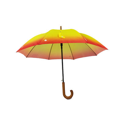 8 Fiberglass Ribs Rubber Handle Compact Golf Umbrella