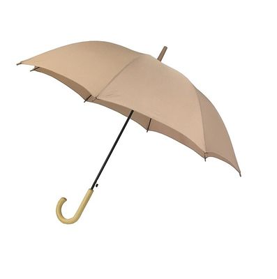 Hot Selling U Ribs Metal Shaft Classic Umbrella Wooden Handle