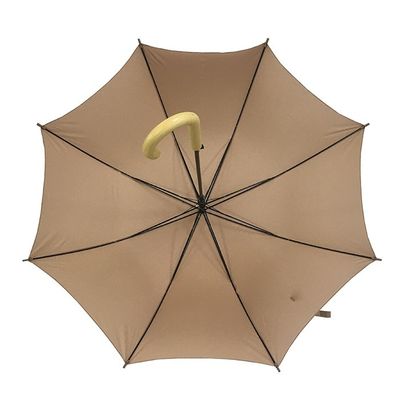 Hot Selling U Ribs Metal Shaft Classic Umbrella Wooden Handle