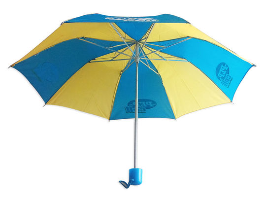 Waterproof Windproof Folding Umbrella With 8mm Metal Shaft