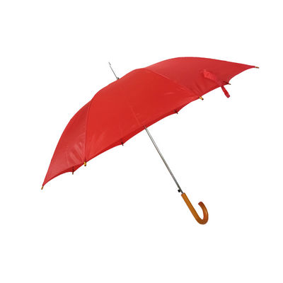 AZO Free 23 Inch J Shape Wooden Handle Auto Open Umbrella
