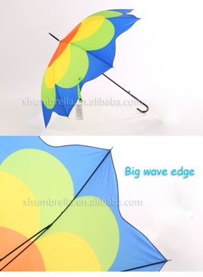 BSCI J handle Straight Windproof Golf Umbrellas