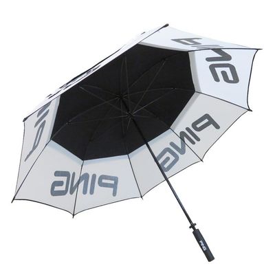 Two Layer Polyester Windproof Golf Umbrellas 27 Inch