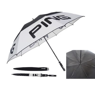 Two Layer Polyester Windproof Golf Umbrellas 27 Inch