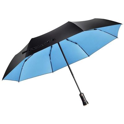 Automatic Open close Pongee 3 Fold Umbrella Dia38&quot; with USB Music Player