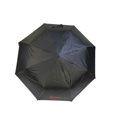 Black Coating 95cm Sightseeing 3 Fold Umbrella