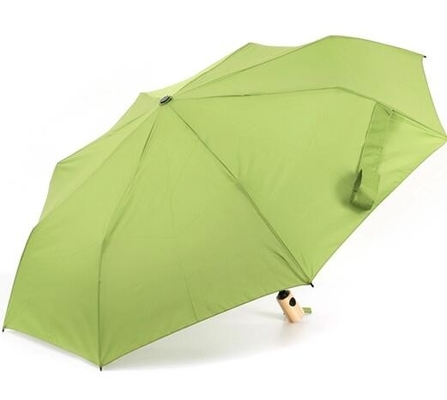 21&quot;x8k Bamboo Handle Double fiberglass ribs Automatic Foldable Umbrella