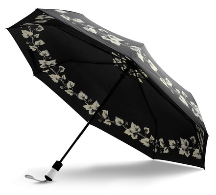 21in 190T Pongee Automatic Three Folding Umbrella With Logo Printing
