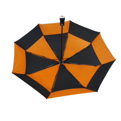 Printed Windproof UV Protection Pongee Double Canopy Umbrella