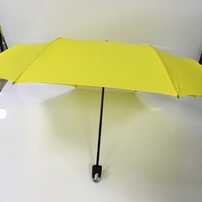 Windproof Foldable 190T Pongee fabric Lock Umbrella
