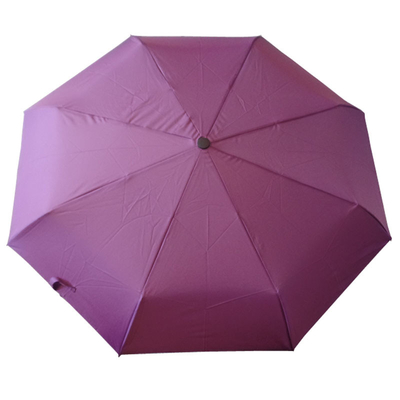 Windproof Pongee fabric Folding Mini Umbrella With Fiberglass Frame