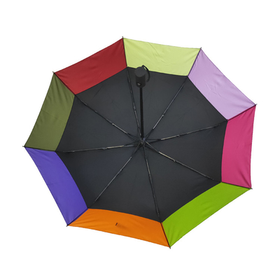 Unique Handbag Design Sunscreen pongee Ladies Umbrella 3 Fold