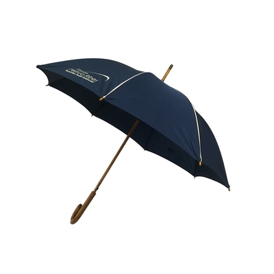 Auto Open Wooden Shaft Promotion Pongee Umbrella