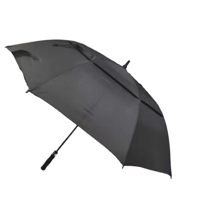 Windproof Double Layer Pongee Automatic Golf Umbrella For Men