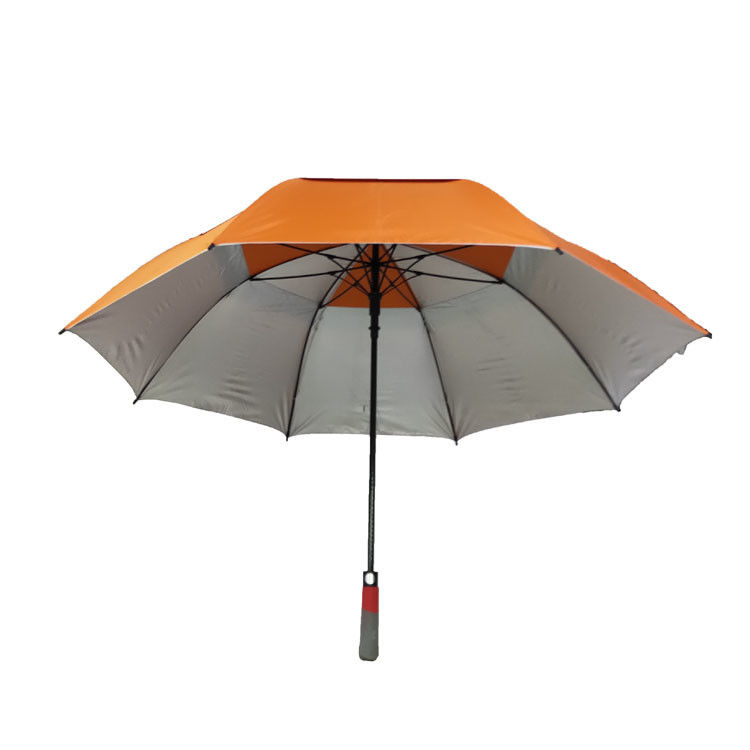 27&quot; Windproof Straight Promotion Golf Umbrellas For Advertising