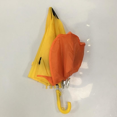 18 Inches Manual Open Cute Cartoon Duck Umbrella Waterproof Polyester