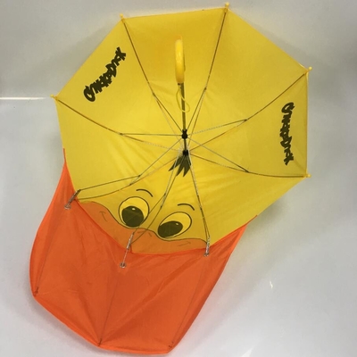 18 Inches Manual Open Cute Cartoon Duck Umbrella Waterproof Polyester