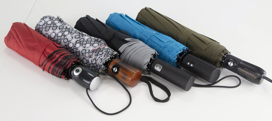 Fiberglass Ribs Auto Open And Close Umbrella Customize Logo