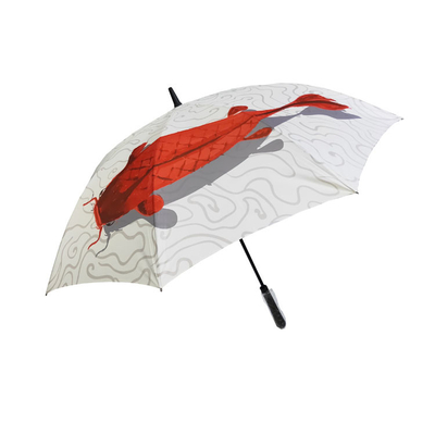 Fish 62/68/72 Inch Large Windproof Umbrella Double Canopy Vented