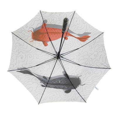 Fish 62/68/72 Inch Large Windproof Umbrella Double Canopy Vented