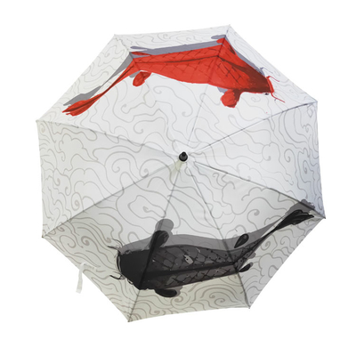 Fish 62/68/72 Inch Large Windproof Umbrella Double Canopy Vented