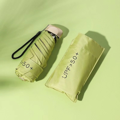 Ultra Low Light Portable 5 Foldable Umbrella Sunblock UV Small Pocket Umbrella