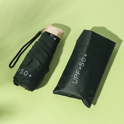 Ultra Low Light Portable 5 Foldable Umbrella Sunblock UV Small Pocket Umbrella