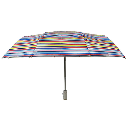 21 Inches Travel Auto Open And Close Umbrellas With Golden Frame