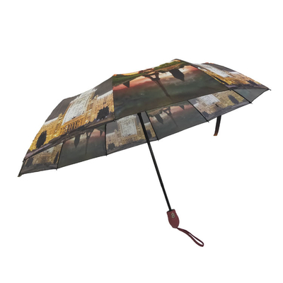 Travel Auto Open And Close Digital Printing Umbrella 21 Inches