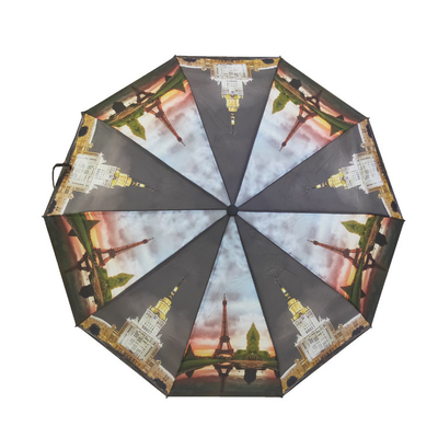 Travel Auto Open And Close Digital Printing Umbrella 21 Inches