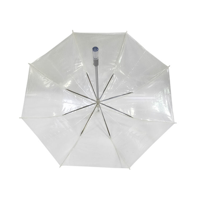 Auto Open Windproof Aluminum Frame Transparent Rain Umbrella 23 Inches