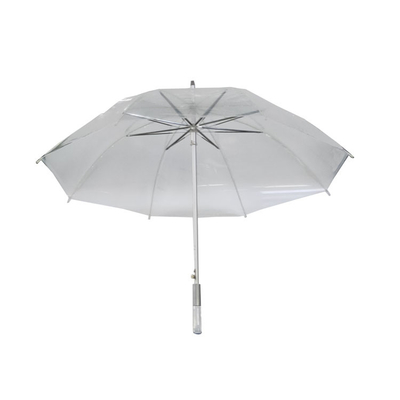 Auto Open Windproof Aluminum Frame Transparent Rain Umbrella 23 Inches