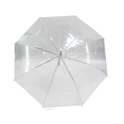 Auto Open Windproof Aluminum Frame Transparent Rain Umbrella 23 Inches