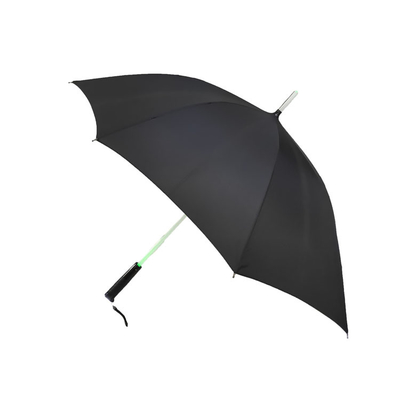 Standard Size Manual Open LED Shaft Umbrella With Windproof Frame