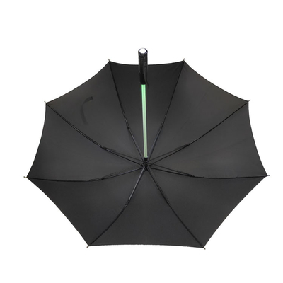 Standard Size Manual Open LED Shaft Umbrella With Windproof Frame