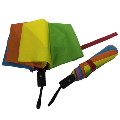 8 Ribs Semi Auto Open Umbrella Ladies Umbrella Pongee Cover