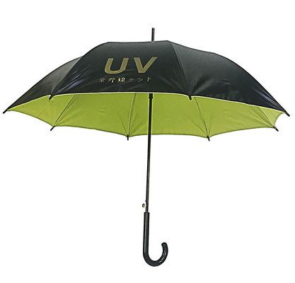 Plastic Handle With Rubber Coating Auto Open Stick Umbrella One Year Warranty