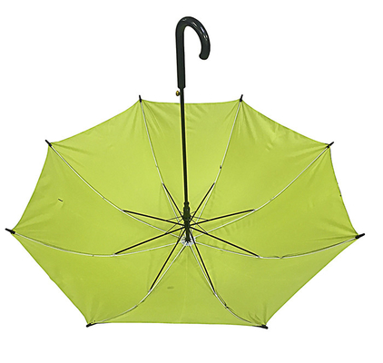 Black UV PROOF Pongee Auto Open Stick Umbrella Diameter 105cm