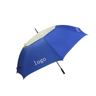 Large Waterproof Golf Umbrella with Ergonomic Fiberglass Frame for UV Protection