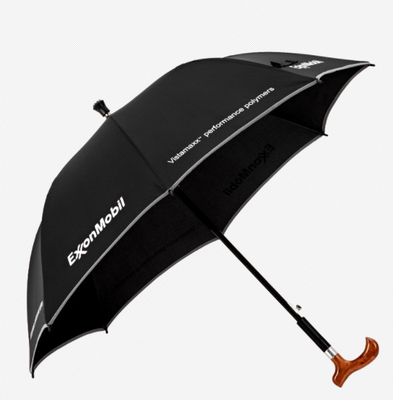 Personalized Outdoor Pongee Umbrella With Windproof Metal And Fiberglass Ribs