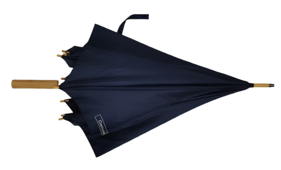 Environmental Protection Super Light Wood Umbrella Fiberglass Ribs Auto Open 23 Inches 8 Panels