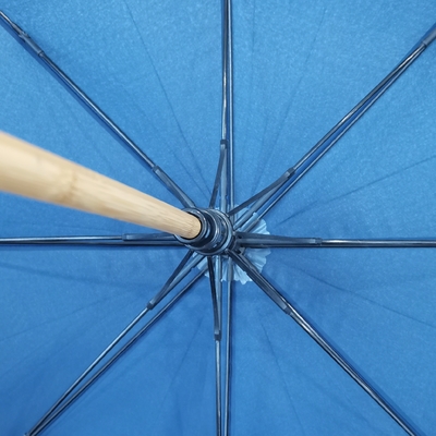 Environmental Protection Super Light Wood Umbrella Fiberglass Ribs Auto Open 23 Inches 8 Panels