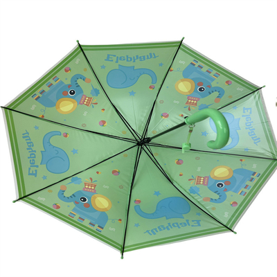 OEM Dome Catoon Kids Umbrella With Metal Shaft And Fiberglass Ribs