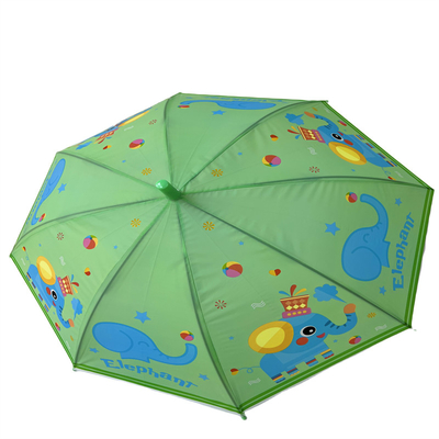 OEM Dome Catoon Kids Umbrella With Metal Shaft And Fiberglass Ribs