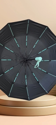 UPF 50 Auto Open / Close Pongee UV Beach Umbrella 23 Inches 12ribs Strong Windproof