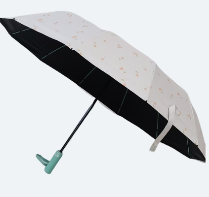 UPF 50 Auto Open / Close Pongee UV Beach Umbrella 23 Inches 12ribs Strong Windproof