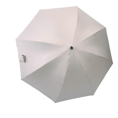 260g Bamboo Handle Stick Umbrella With Black UV Coating And Fiberglass Shafts